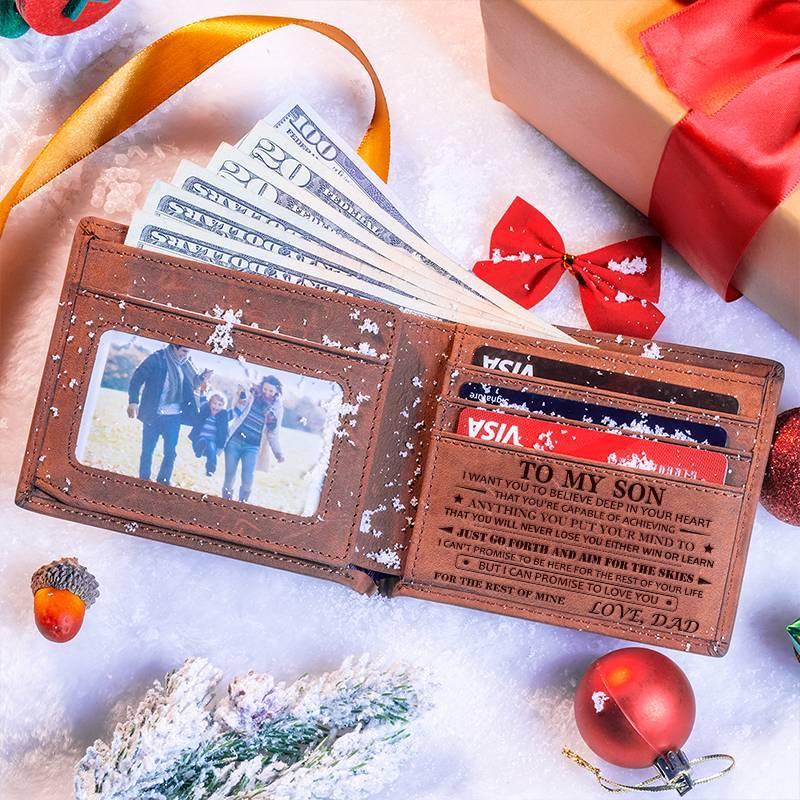 Hot Sale🔥 Gift for Your Son 🎁 Engraved Leather Wallet