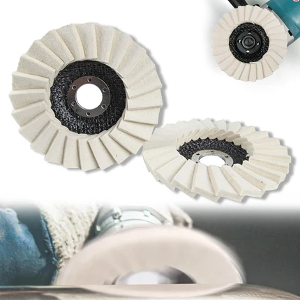 Industrial-Grade High-Density Compressed Wool Polishing Disc
