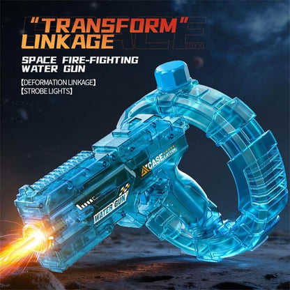 SplashyGun Pro: Immersive Light & Sound Electric Water Blaster – High-Capacity 400ML Tank & Modular Battery – 360° Waterproof Sealed Body for Pool & Beach Fun