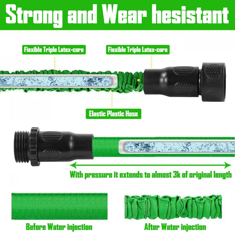 💦☀️Beat the heat with our best-selling Expandable Garden Hose-lightweight, kink-free,and includes a multi-function spray nozzle,now at an unbeatable 45% OFF!🏡🔥