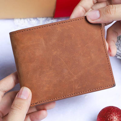 Hot Sale🔥 Gift for Your Son 🎁 Engraved Leather Wallet