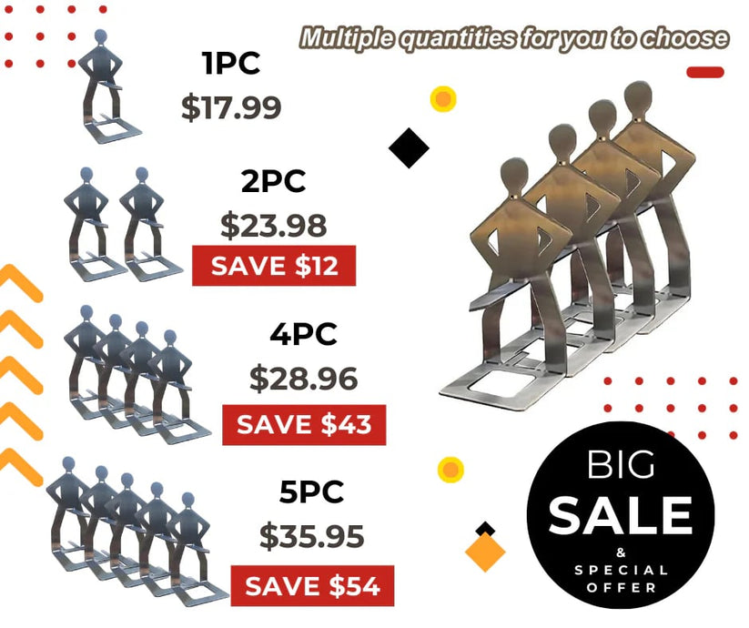 🍖Outdoor prankster Stainless Steel BBQ Sausage Holder-Buy 1 Free 1