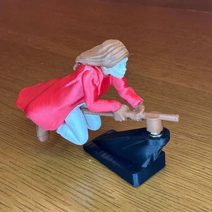 🔮🚗Witch and Wizard Broomstick Dashboard Drift Ornaments