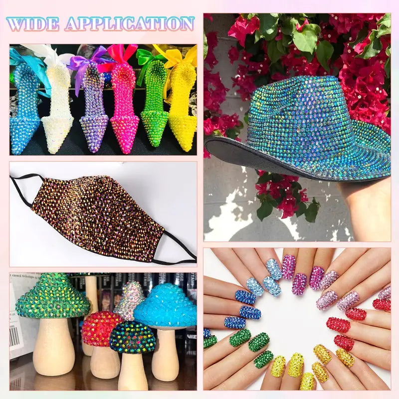 Make It Shine ✨ AB Jelly Rhinestone Kit for Nails, Crafts & Custom Jewelry