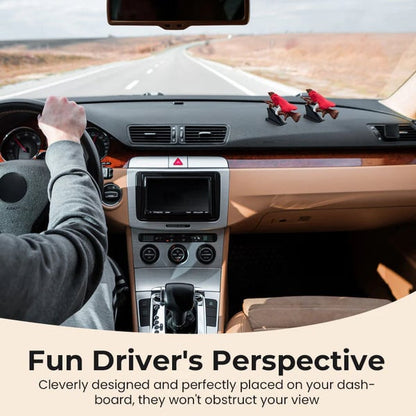 🔮🚗Witch and Wizard Broomstick Dashboard Drift Ornaments