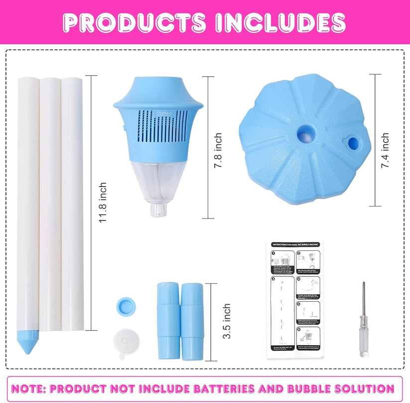 Kids Automatic Bubble Machine with Lights & Music🐳