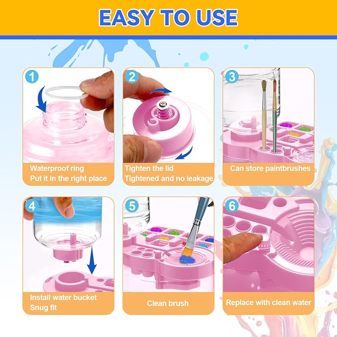 New Brush Cleaning Tool — Suitable for Acrylic and Watercolor Paints🎨🖌️