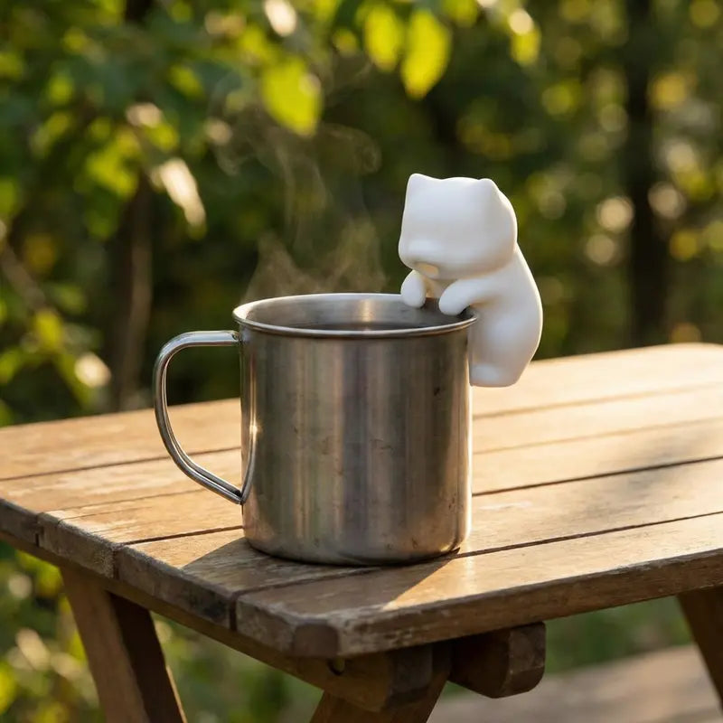 Rechargeable Cat Mini Food Cooling Fan — Cools Hot Drinks in 3 Minutes