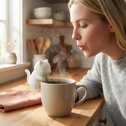 Rechargeable Cat Mini Food Cooling Fan — Cools Hot Drinks in 3 Minutes