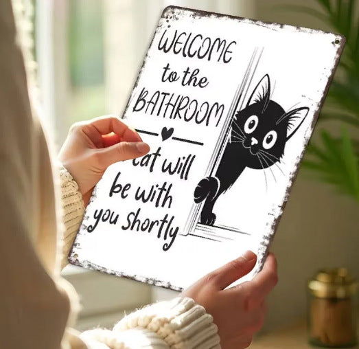 Vintage Black & White Cat Wall Art🖼️