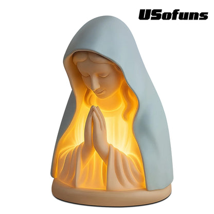 Handmade Resin Virgin Mary Prayer Night Light