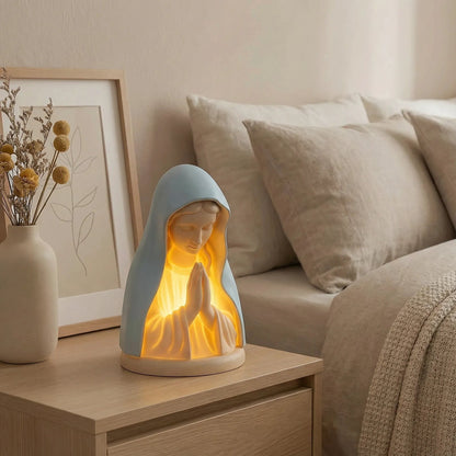 Handmade Resin Virgin Mary Prayer Night Light