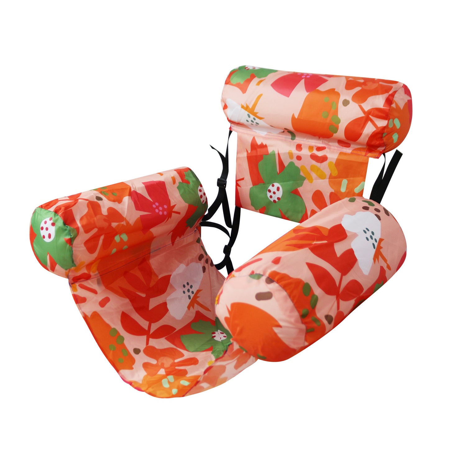 Inflatable pool lounge chair—perfect for relaxing and floating at pool parties. 🏖️✨