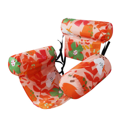 Inflatable pool lounge chair—perfect for relaxing and floating at pool parties. 🏖️✨