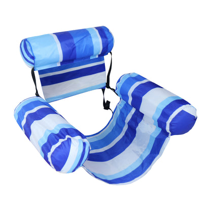 Inflatable pool lounge chair—perfect for relaxing and floating at pool parties. 🏖️✨