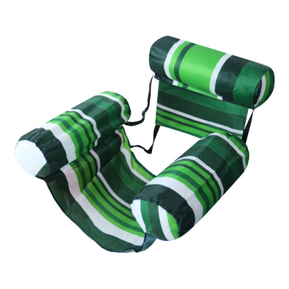 Inflatable pool lounge chair—perfect for relaxing and floating at pool parties. 🏖️✨