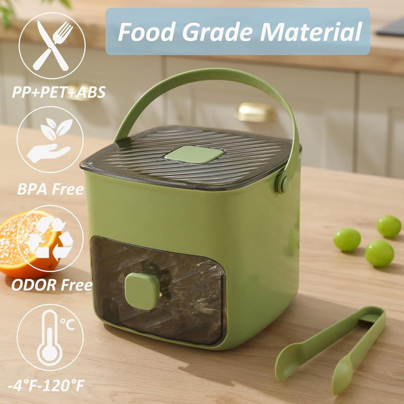 🧊❄️Ice Cube Tray with Lid and Bin - Make lce-Making Simple