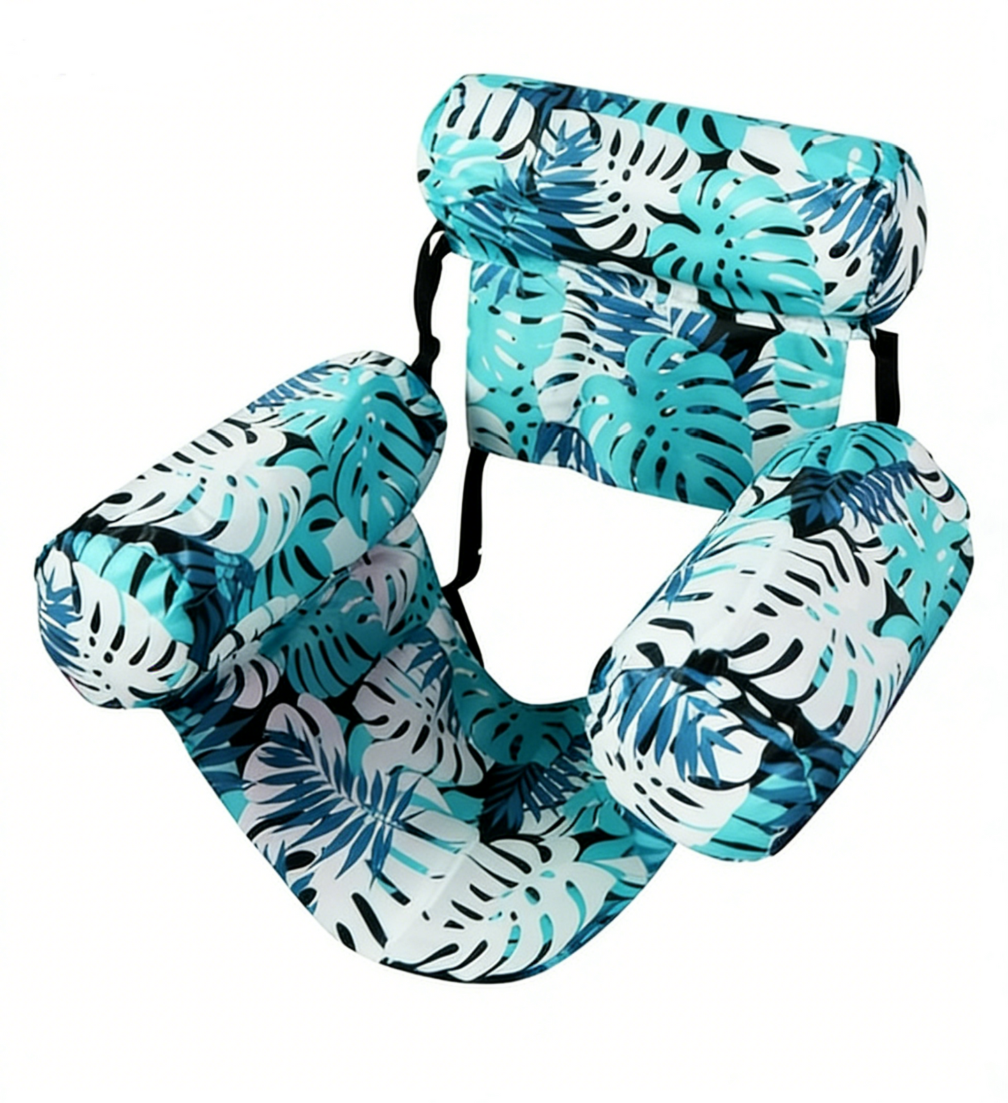 Inflatable pool lounge chair—perfect for relaxing and floating at pool parties. 🏖️✨