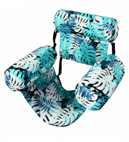 Inflatable pool lounge chair—perfect for relaxing and floating at pool parties. 🏖️✨