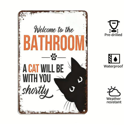 Vintage Black & White Cat Wall Art🖼️