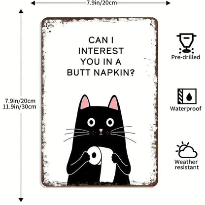 Vintage Black & White Cat Wall Art🖼️