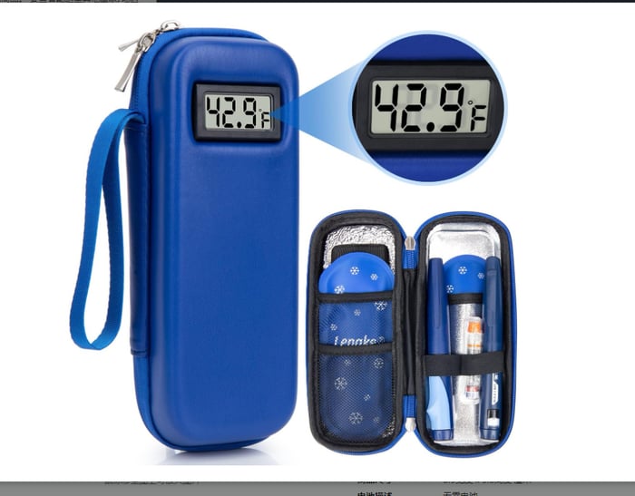 Insulin Cooler Travel Case with Temperature Display