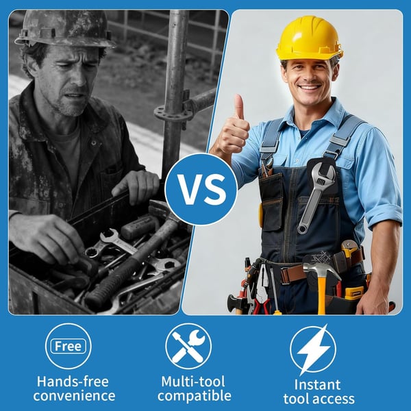 ⏰Limited-Time Offer🛠️ 360° Rotating Magnetic Tool Clip - Free Your Hands & Double Efficiency🎯