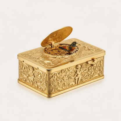 🐦️European Three-dimensional Embossed Bird Music Box