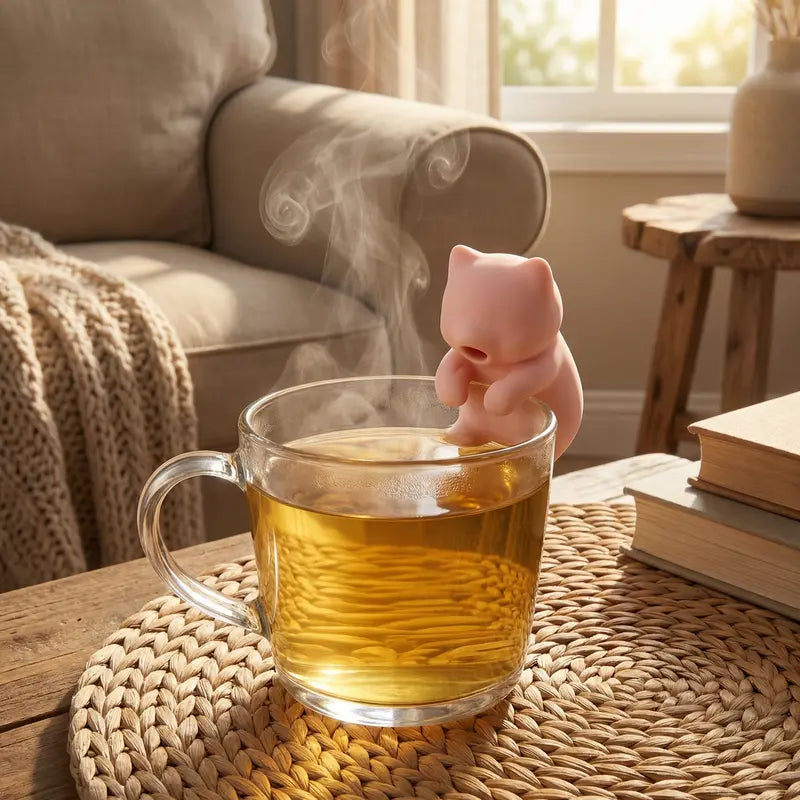 Rechargeable Cat Mini Food Cooling Fan — Cools Hot Drinks in 3 Minutes