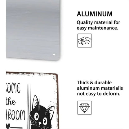 Vintage Black & White Cat Wall Art🖼️